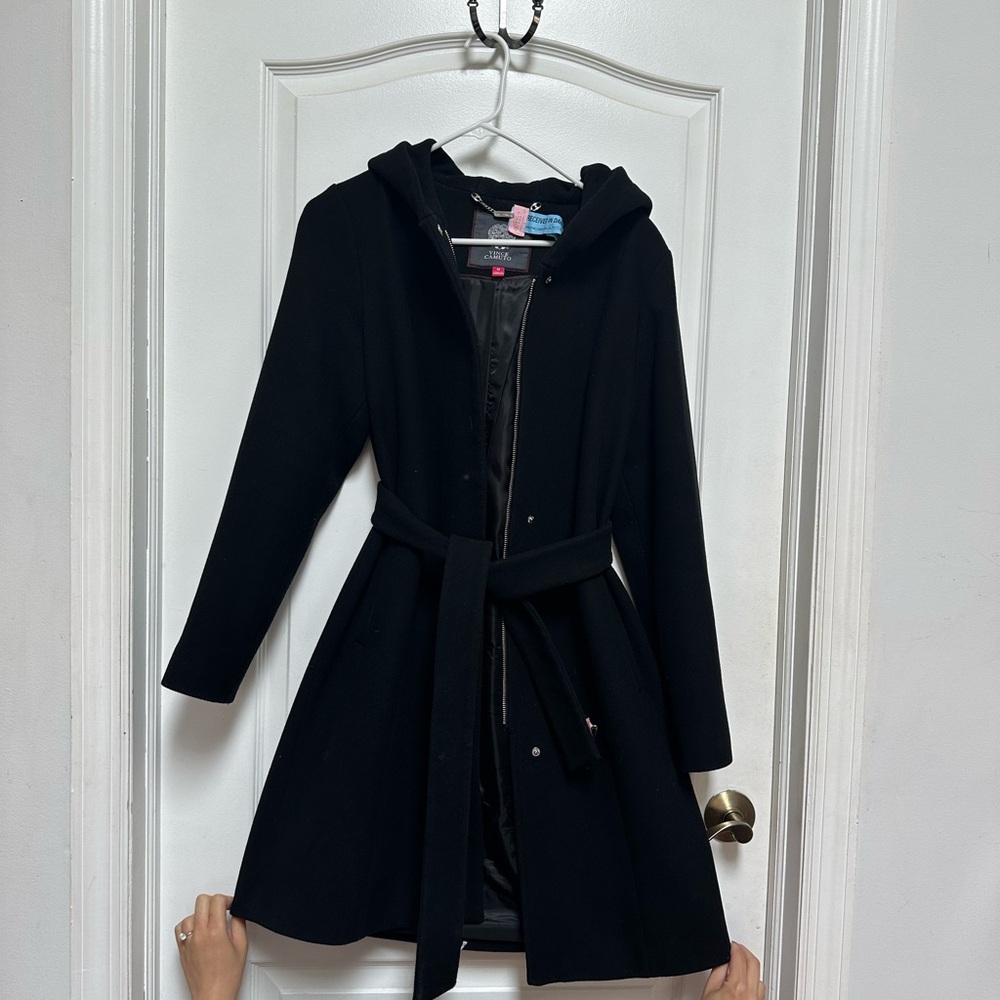 Vince Camuto Black Wool Coat